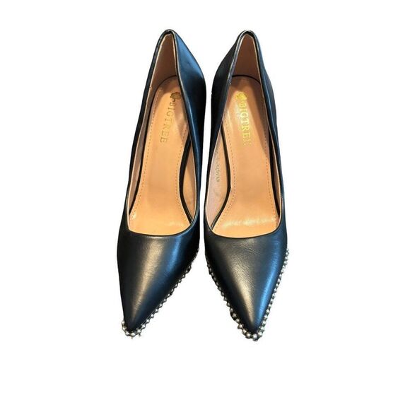 Blacktree Black Pearl Embellished Stiletto Heels sz 8 womens - Picture 13 of 14